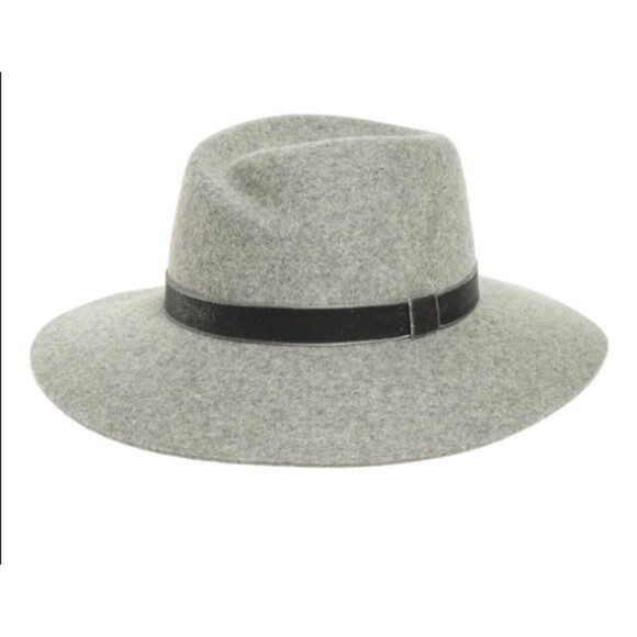 Rag & Bone Zoe Wool Fedora In Gray Sz S New - Picture 1 of 10